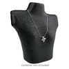 Display, necklace, paper twine, black, 11-1/2 x 10-1/2 x 3-3/4 inches. Sold individually. image number 1