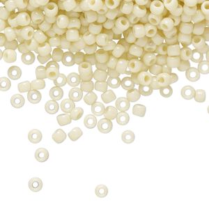 Seed bead, TOHO BEADS&reg;, glass, pkg/250g, #8 round, opaque light beige (TR-08-51).
