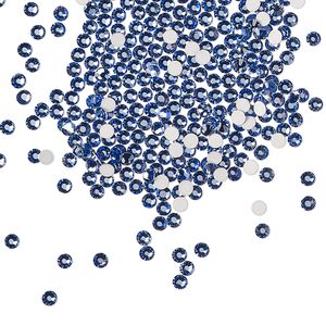 Flat back 144pk blue violet foil back, Preciosa MAXIMA Czech crystal rhinestone 1.9-2.1mm chaton rose round SS6