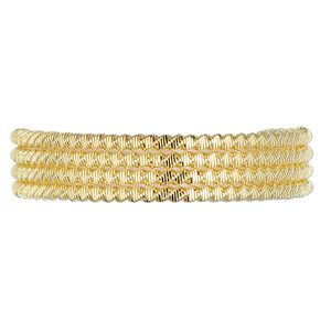 French wire 1pkg1 gold-plated, 1.5mm twisted fancy, 13.5-15 inch copper