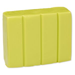 Polymer clay, Sculpey&reg; PREMO, pkg/2 ounces, wasabi green.