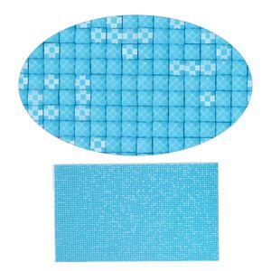 Adhesive sheet, My Style Deco Art&trade;, resin, light blue, 8 x 4-3/4 inch rectangle, 1.8mm thick. Sold individually.