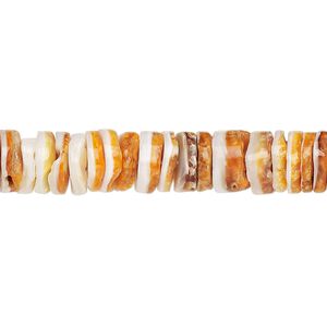Bead, spiny oyster shell (natural), 8x2mm-8x4mm hand-cut heishi, Mohs hardness 3-1/2. Sold per 15-1/2" to 16" strand.