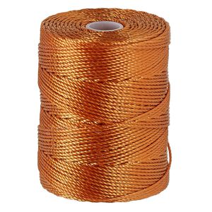 Thread, C-Lon&reg;, nylon, copper, 0.5mm diameter. Sold per 92-yard spool.