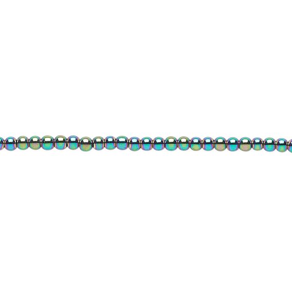 Hemalyke&trade; 1pkg1, rainbow round bead 15.5-16 inch 2mm image number 0