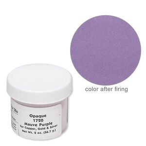 Enamel, Vitrearc&copy;, pkg/2-ounce jar, opaque mauve purple, (1720).