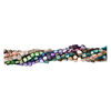 Mother-of-pearl shell 1pkg8, nugget bead mix 15.5 to 16 inch multicolored mini to medium image number 1