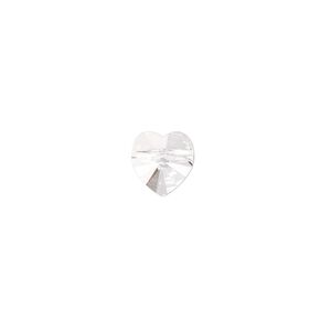 Bead 2pk crystal, Crystal Passions&reg; 8mm heart 5742
