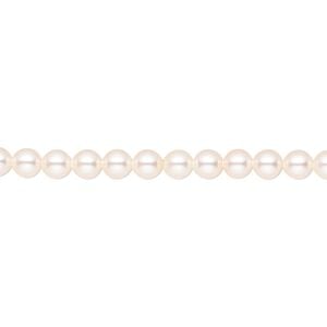 Pearl 500pk creamrose, Crystal Passions&reg; 4mm round 5810