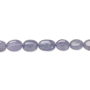 Tanzanite 1pkg1, hand-cut oval bead 15.5-16 inch 5x3mm-9x6mm
