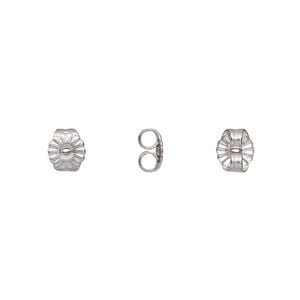 Earnut 1pkg100, 6x5.5mm daisy round, stainless steel 50 pair