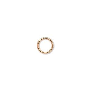 Jump ring 1pkg500 gold-plated, 8mm round, 18 gauge / 6mm inside diameter / brass