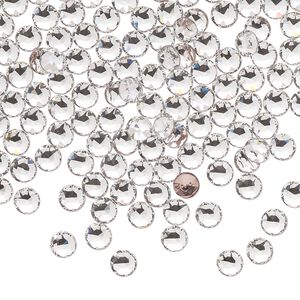 Round stone 144pk crystal foil back, Crystal Passions&reg; hotfix 4mm light round PP31 1098