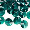 Drop 144pk emerald, Swarovski&reg; 12mm pendant mini disk 6428 image number 1