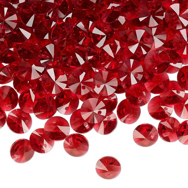Drop 720pk scarlet, Swarovski&reg; 6mm pendant mini disk 6428 image number 1