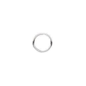 Jump ring 1pkg10 sterling silver, 10mm soldered closed round, 20 gauge / 8.3mm inside diameter