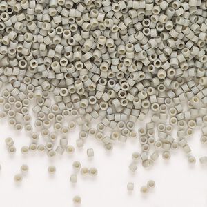 Seed bead, Delica&reg;, glass, pkg/50g, #11 round, opaque matte glazed cactus (DB-2282).