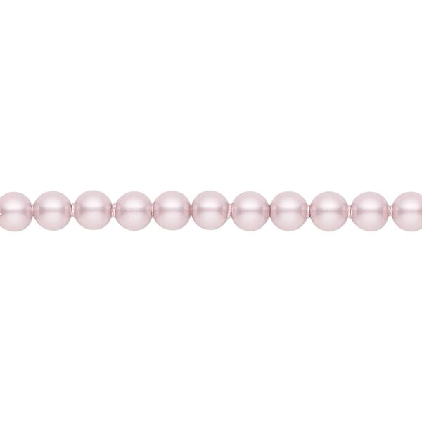 Pearl 100pk powder rose, Crystal Passions&reg; 4mm round 5810 image number 0