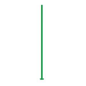 Head pin 1pkg10 niobium, 1.5 inch, 21 gauge anodized green
