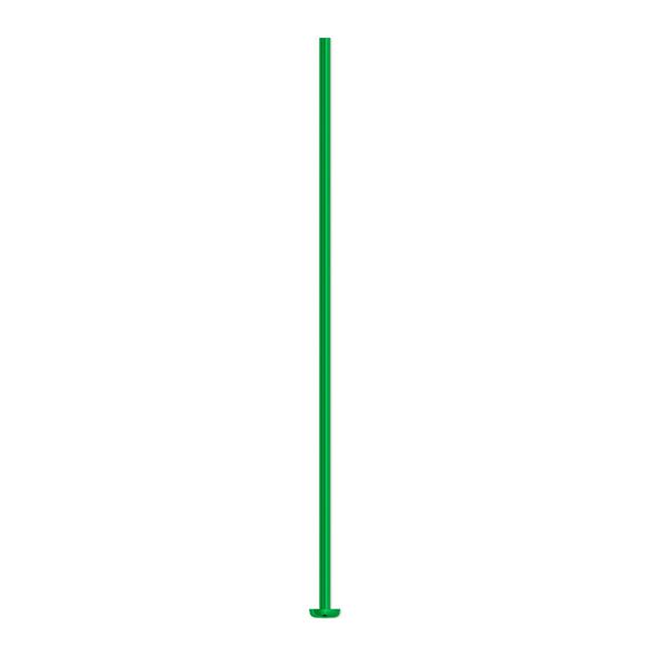 Head pin 1pkg10 niobium, 1.5 inch, 21 gauge anodized green image number 0