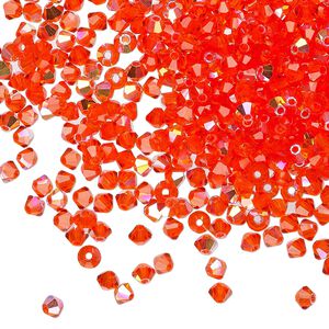 Bead 1440pk hyacinth AB, Preciosa Czech crystal 3mm bicone