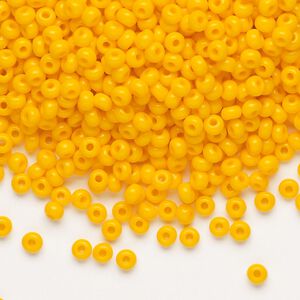 Seed bead, Preciosa Ornela Czech glass, pkg/500g, #8 rocaille, opaque orange, (93110).