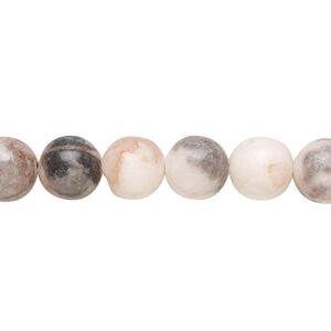 Desert pink marble 1pkg1, round bead natural 15.5-16 inch 7-8mm