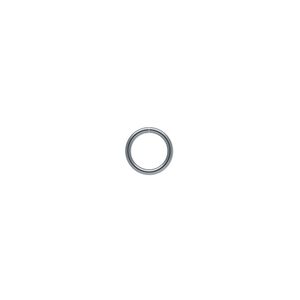 Jump ring 1pkg100 gunmetal-plated, 7mm round, 20 gauge / 5.5mm inside diameter / brass