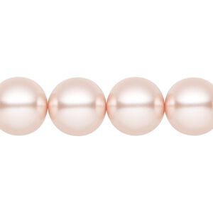 Pearl 30pk rosaline, Preciosa Czech crystal 12mm round