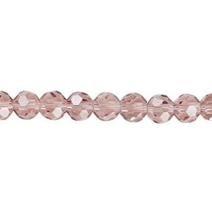 Bead 1pk 32 facets transparent medium purple, Celestial Crystal&reg; 6mm round 15.5-16 inch