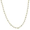 Necklace, peridot (natural) and gold-finished sterling silver, 3.5-4mm hand-cut faceted rondelle, 18 inches with S-hook clasp. Sold individually. image number 0