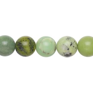 Chinese "chrysoprase" 1pkg1, round bead natural 15 inch 10mm