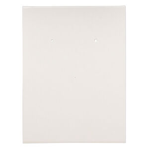 Earring card, adhesive and card stock, cream, 3x2-1/4 inches assembled. Sold per pkg of 100.