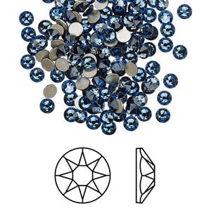 Flat back 1440pk Montana foil back, Swarovski&reg; 3-3.2mm rose round SS12 2088