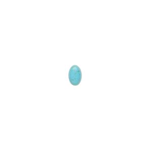 Cabochon, "turquoise" (resin) (imitation), 6x4mm calibrated oval with matrix. Sold per pkg of 4.