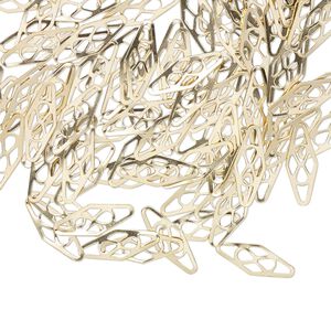 Plaque 1pkg100 14Kt gold-filled, 11x4mm