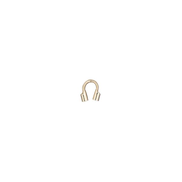 Wire guard 1pkg10 14Kt gold-filled, 5mm tube / approx 1.1mm inside diameter, Accu-Guard&trade; image number 0