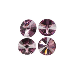 Chaton 4pk iris foil back, Crystal Passions&reg; 10.54-10.91mm rivoli SS47 1122