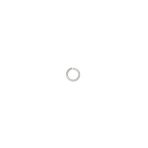 Jump ring 1pkg50 stainless steel, 8mm round / square wire, 18 gauge / 5.9mm inside diameter