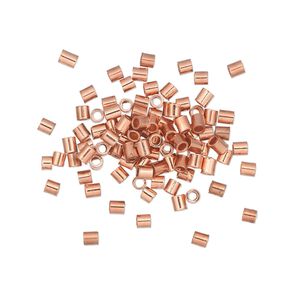Crimp 1pkg100 copper, 2mm seamless tube / approx 1.2mm inside diameter