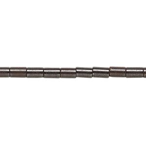 Hemalyke&trade; 1pkg1, matte round tube bead 15 inch 3x3mm-5x3mm
