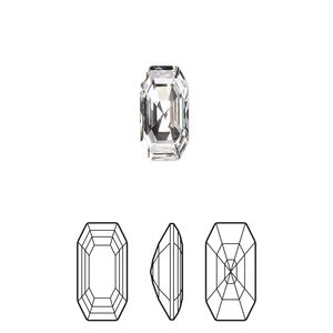Fancy stone 2pk crystal foil back, Crystal Passions&reg; 12x6mm elongated imperial 4595