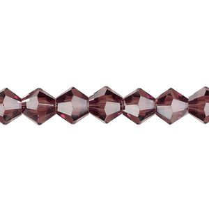 Bead 1pk transparent medium purple, Celestial Crystal&reg; 8mm bicone 15.5-16 inch