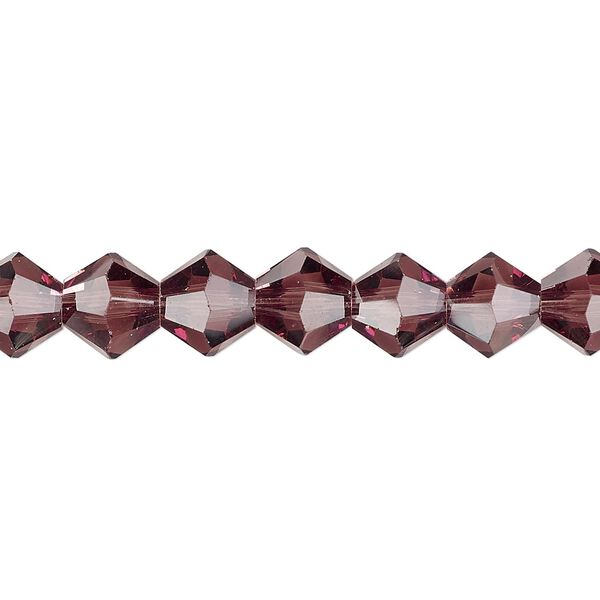 Bead 1pk transparent medium purple, Celestial Crystal&reg; 8mm bicone 15.5-16 inch image number 0