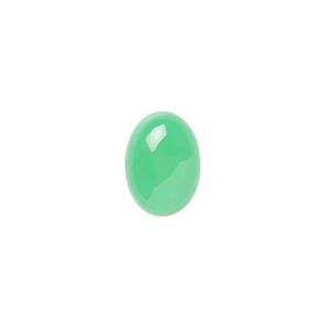 Chrysoprase 1pkg1, calibrated oval cab natural 14x10mm