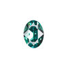 Fancy stone 1pkg1 Caribbean green foil back, Crystal Passions&reg; Regenerated 18x13mm oval 4120 image number 0