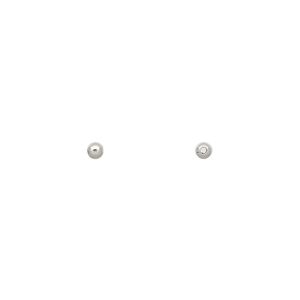Bead 1pkg100 imitation nickel-plated, 2.5mm round, brass