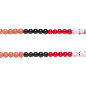 Bead, coated glass, opaque mixed colors, 8-8.5mm round. Sold per pkg of (2) 7-inch strands, approximately 50 beads.