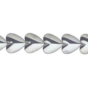Hemalyke&trade; 1pkg1, heart bead 15.5-16 inch 10mm