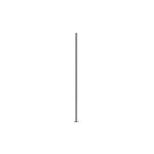 Head pin 1pkg100 gunmetal-plated, 1 inch, 24 gauge brass